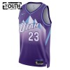 Camiseta Niños NBA Utah Jazz Lauri Markkanen 2024-25 Nike City Edition Violeta Swingman